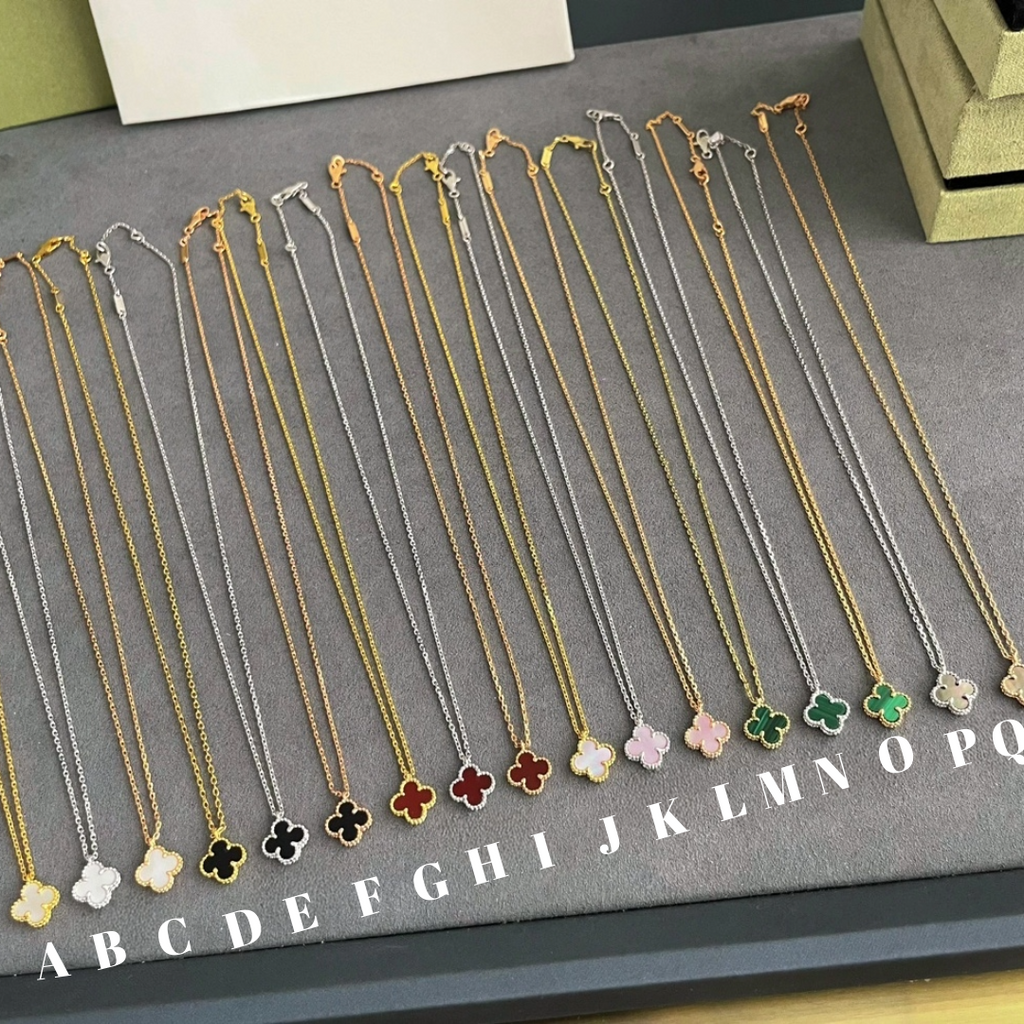 Sweet Alhambra Necklace, 9mm, 18K Gold Plated, VCA Packaging