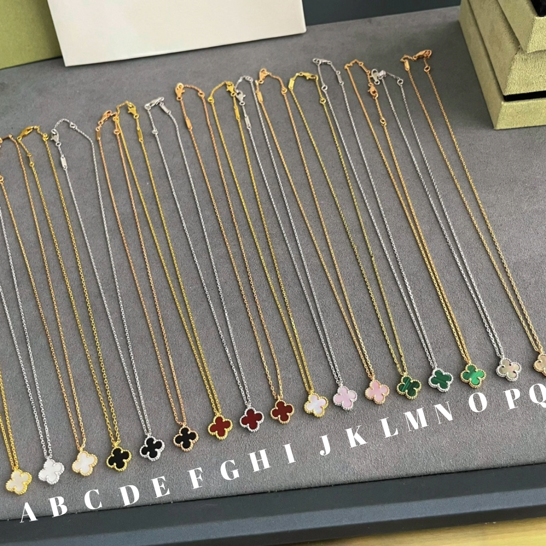 Sweet Alhambra Necklace, 9mm, 18K Gold Plated, VCA Packaging