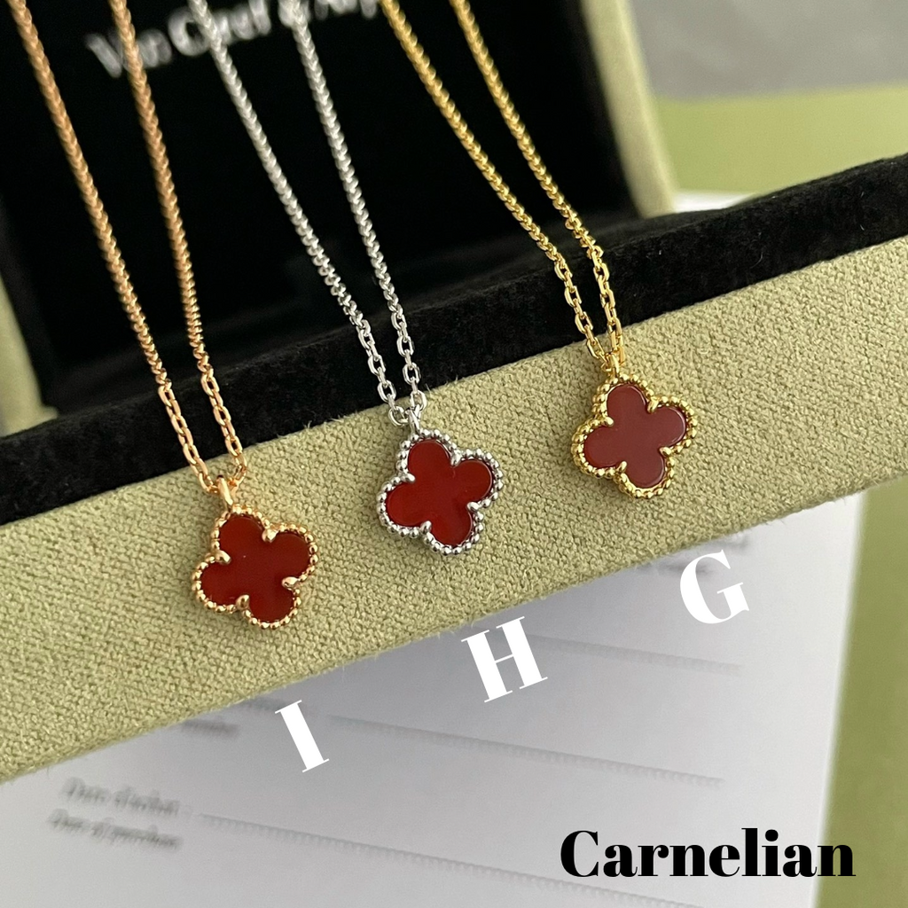 Sweet Alhambra Necklace, 9mm, 18K Gold Plated, VCA Packaging