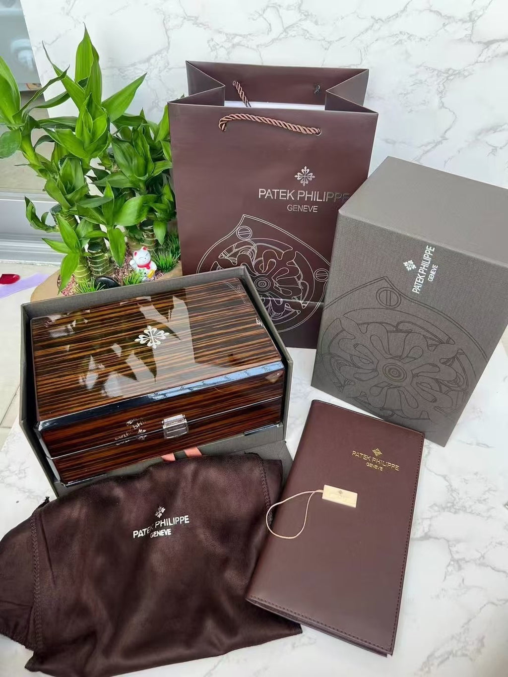 Vintage Patek Philippe Geneve Wooden Watch Box