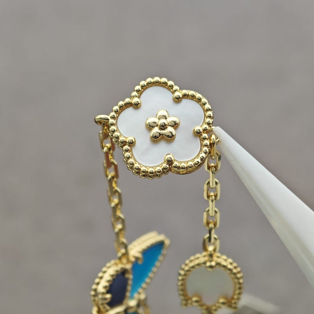 Lapis Lazuli Spring Series Bracelet, Yellow Gold
