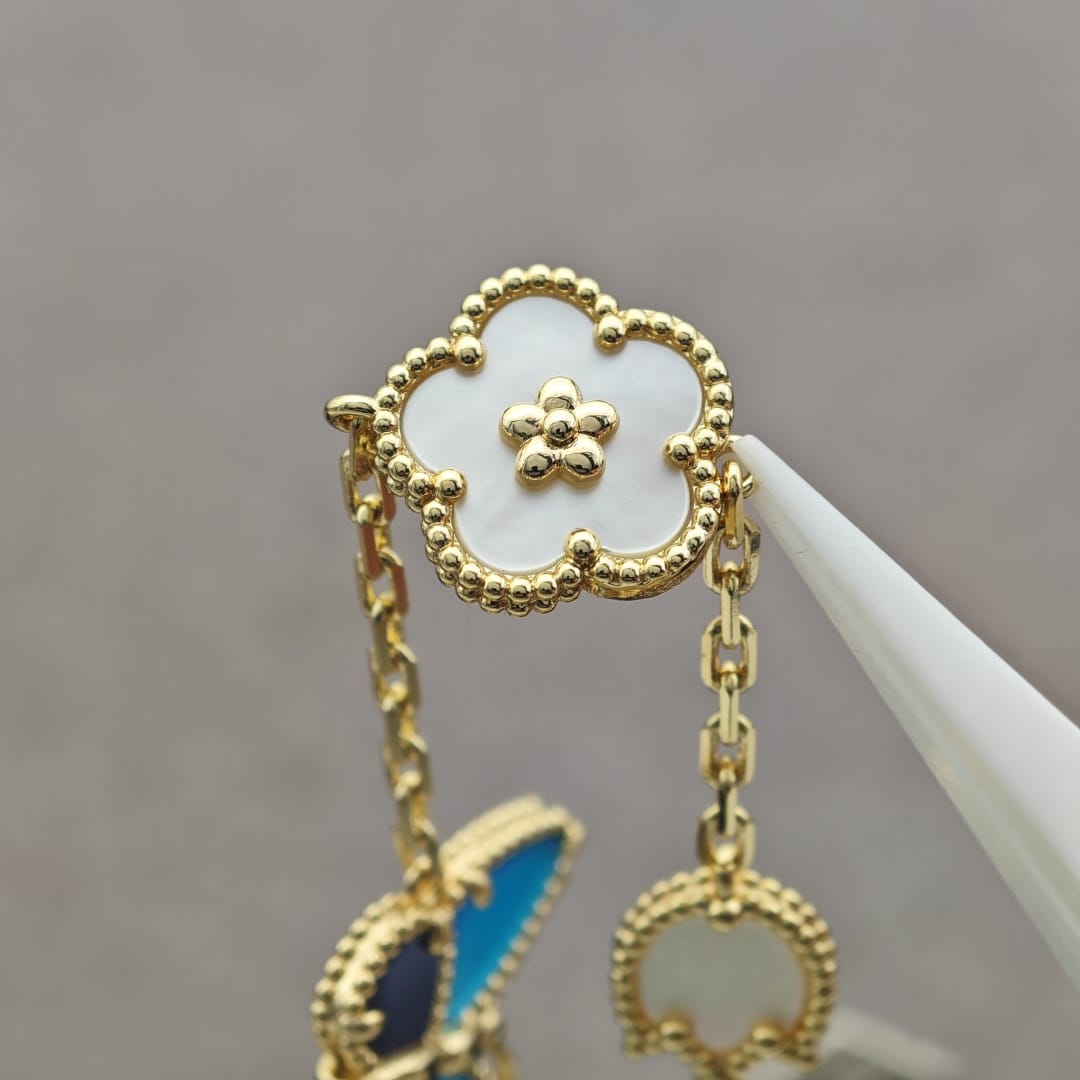 Lapis Lazuli Spring Series Bracelet, Yellow Gold