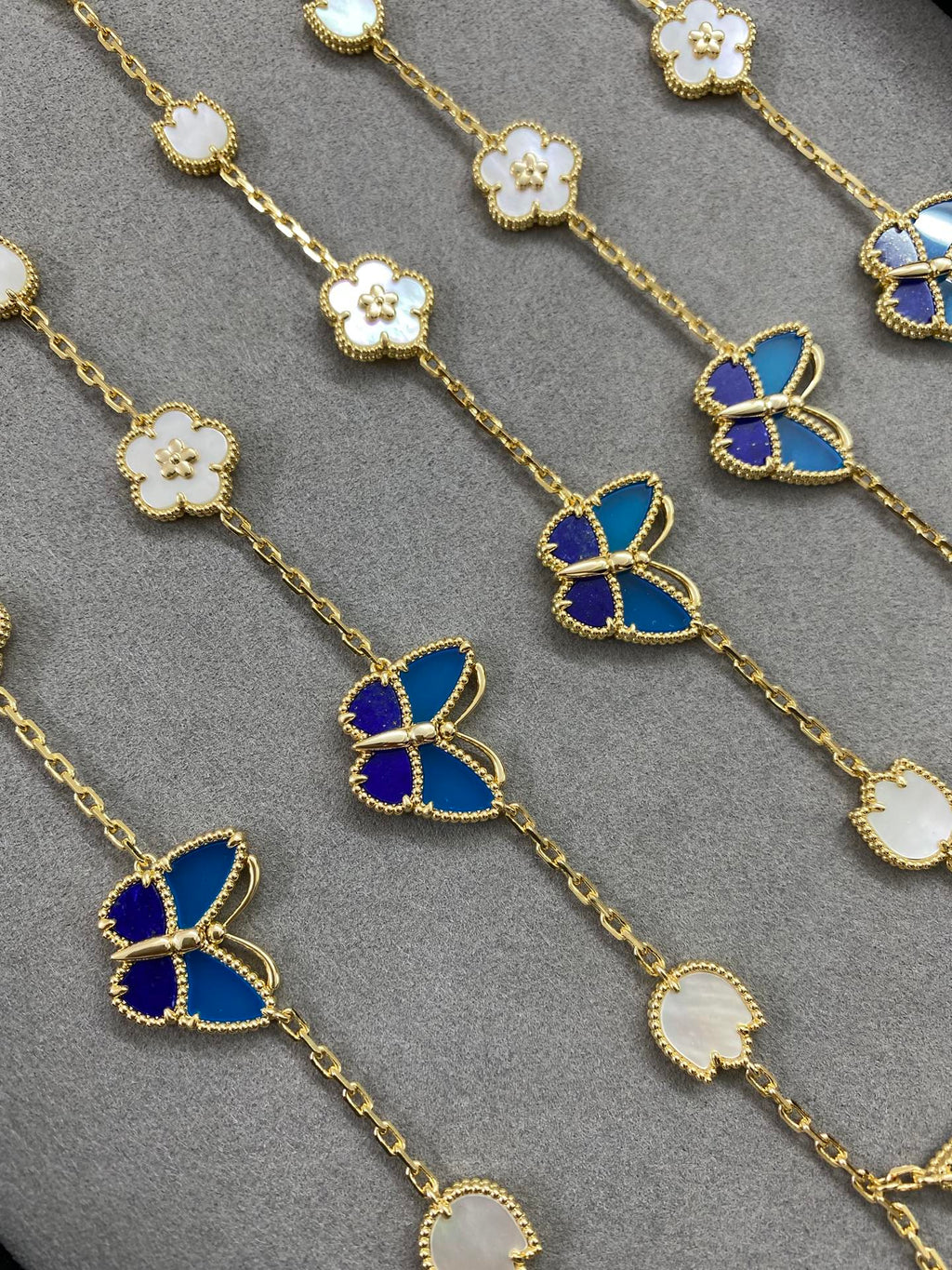 Lapis Lazuli Spring Series Bracelet, Yellow Gold