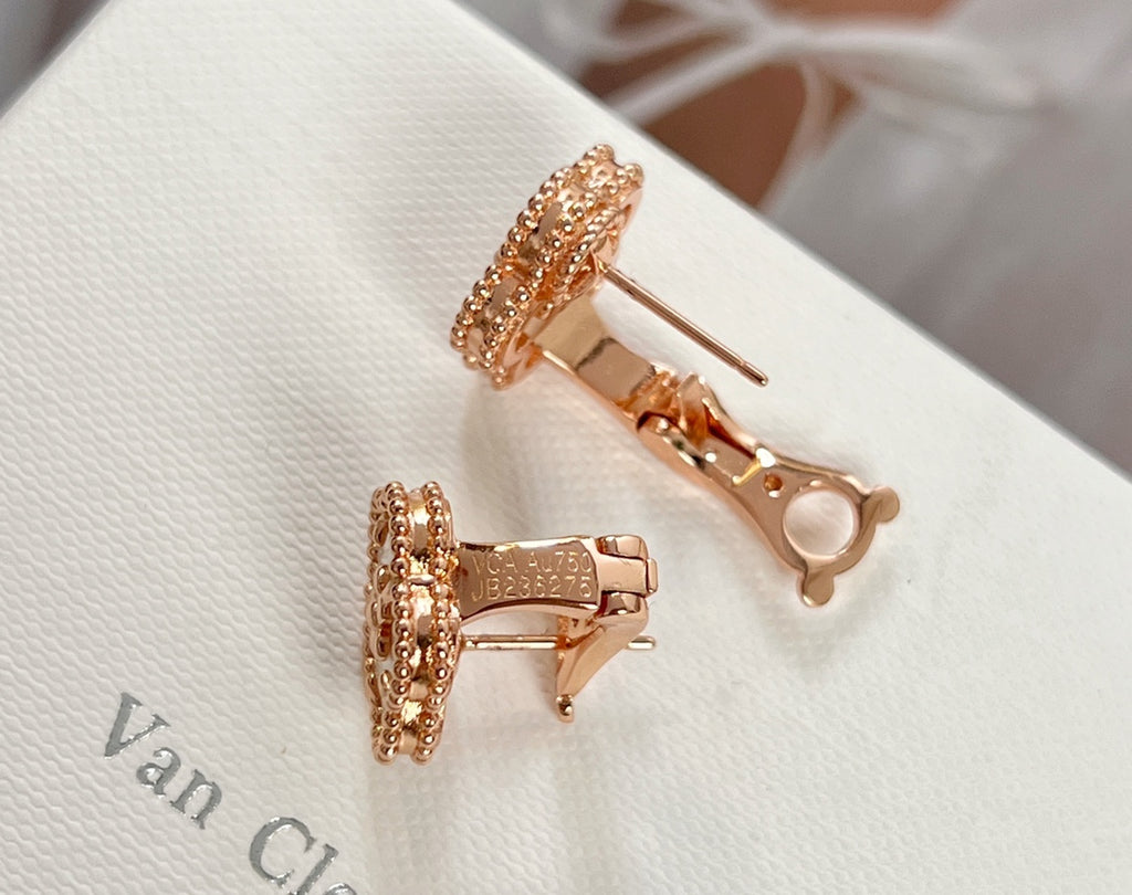 18K Gold Plated, Lucky Spring Series Jewelry Set, Rose Gold, Bracelet, Pendent Necklace, Earrings, Luxury Packing